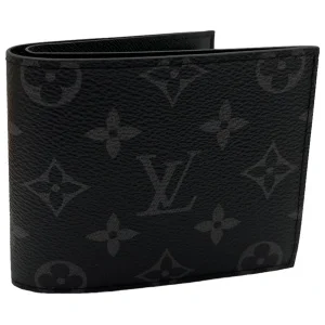 Louis Vuitton Marco Monogram Eclipse Canvas Wallet with Hachiko Hot Stamp