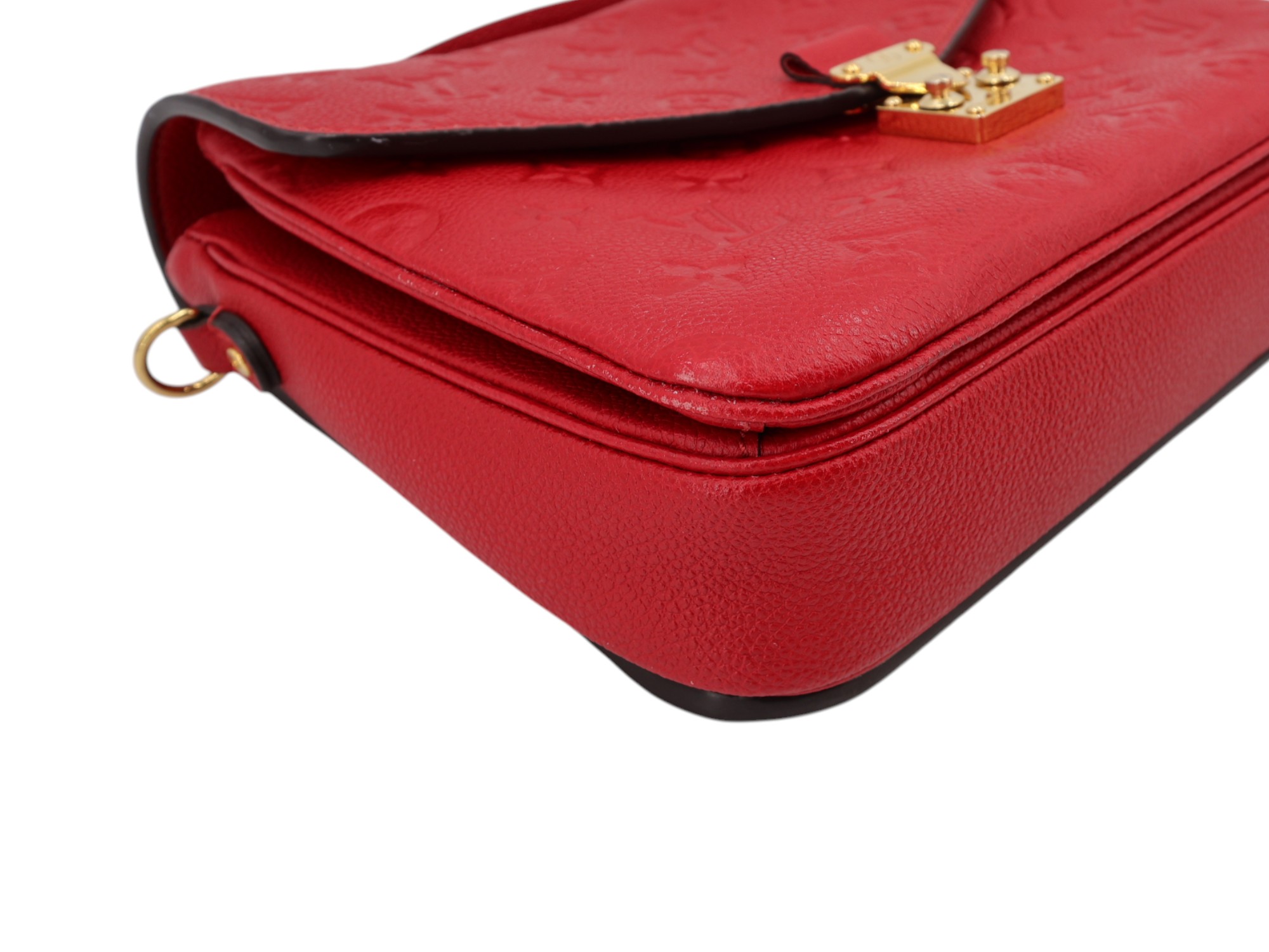 Louis Vuitton Pochette Metis Empreinte Scarlet Red I Love Handbags