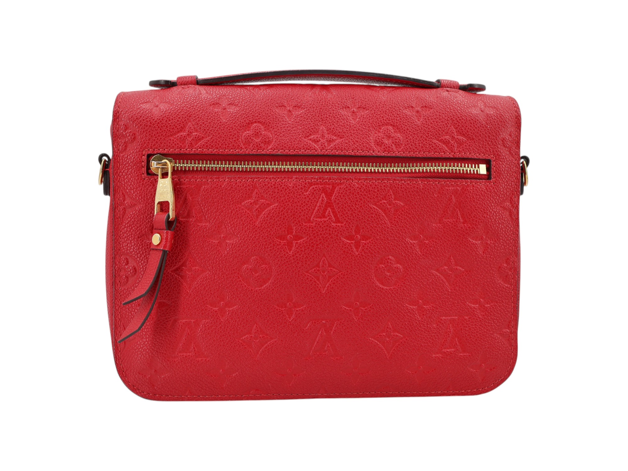 Louis Vuitton Pochette Metis Empreinte Scarlet Red I Love Handbags