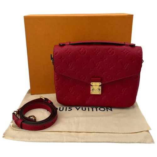 Louis Vuitton Pochette Metis Empreinte Scarlet Rot