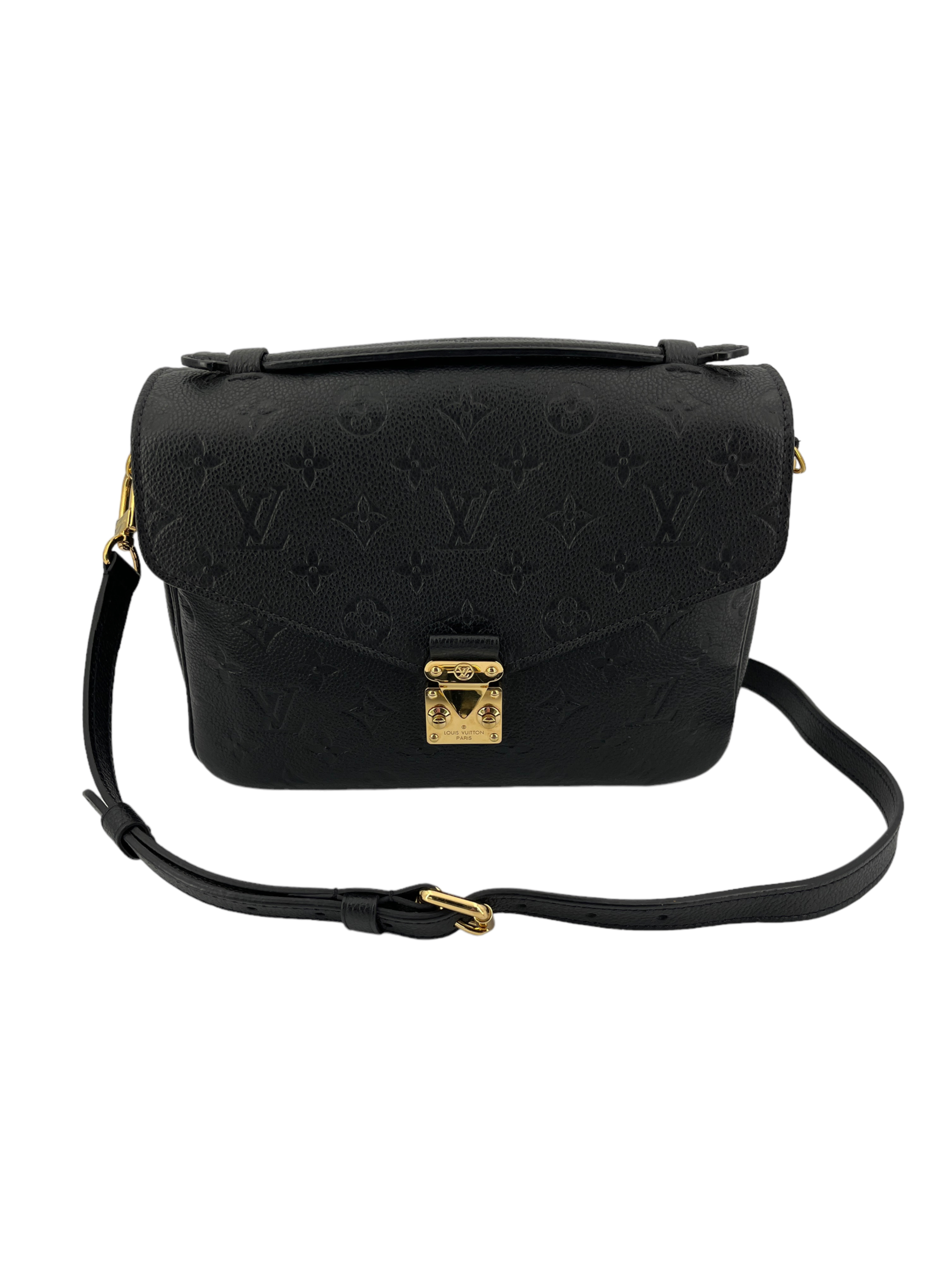 Louis Vuitton Pochette Metis Empreinte Black - I Love Handbags