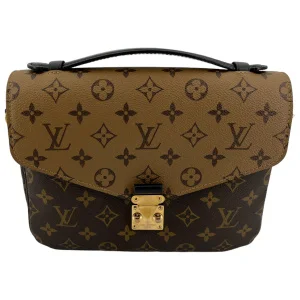 Louis Vuitton Pochette Metis Monogram Reverse Canvas I Love Handbags