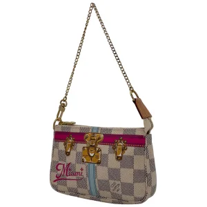 Louis Vuitton Mini Pochette Accessories Summer Trunks Miami Damier Azur