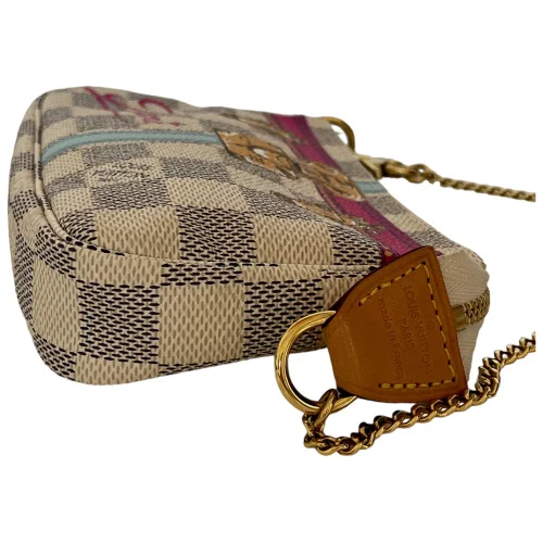 Louis Vuitton Mini Pochette Accessories Summer Trunks Miami Damier Azur