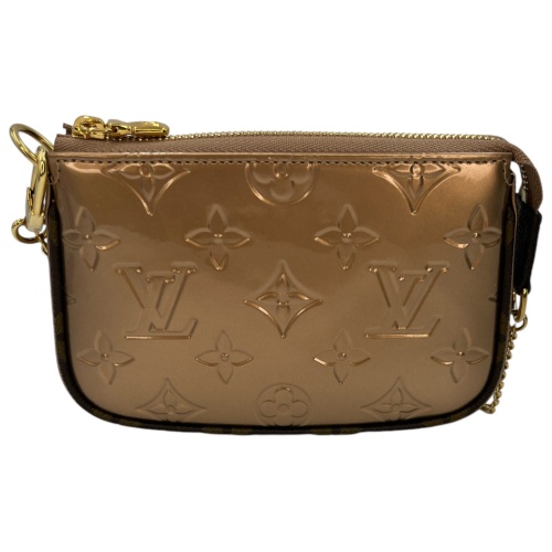 Louis Vuitton Mini Pochette Accessoires Vernis Rose Gold