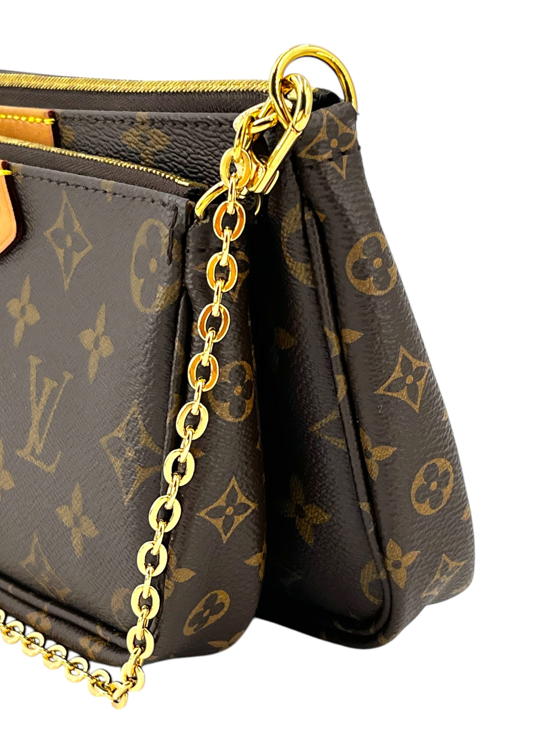 Vuitton Crossbody Bag Multi Pochette Warteliste Louis Vuitton Multi  Pochette Accessoires Monogram Canvas Khaki I - Main Image