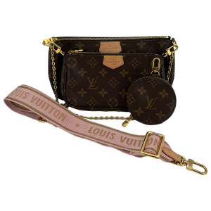 Louis Vuitton Multi Pochette Accessoires Monogram Canvas Rose Clair