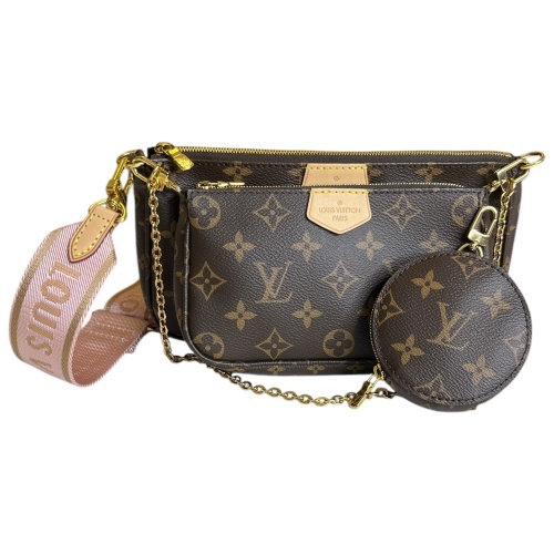 Louis Vuitton Multi Pochette Accessoires Monogram Canvas Rose Clair