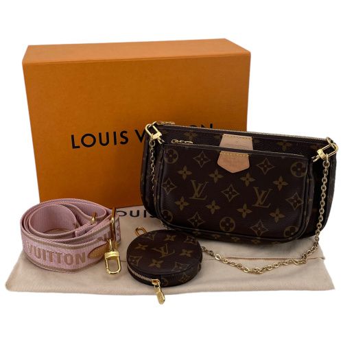 Louis Vuitton Multi Pochette Accessoires Monogram Canvas Rose Clair