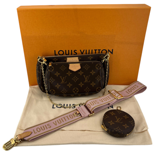 Louis Vuitton Multi Pochette Accessoires Monogram Canvas Rose Clair