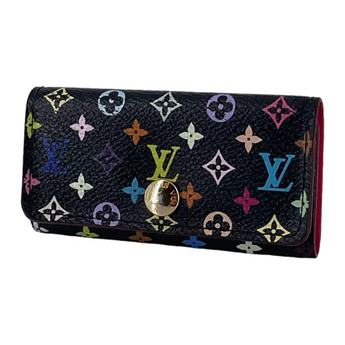 Louis Vuitton Key Case Murakami Multicolor Black