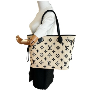 Louis Vuitton Neverfull MM By the Pool Raffia