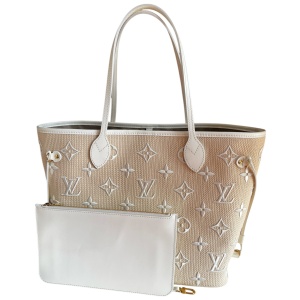 Louis Vuitton Neverfull MM By the Pool Raffia