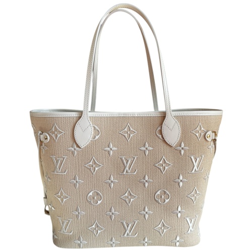 Louis Vuitton Neverfull MM By the Pool Raffia