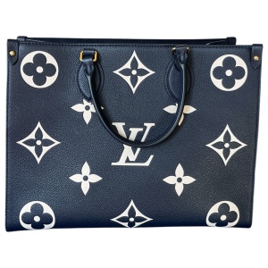 Louis Vuitton Onthego MM Empreinte Navy Creme