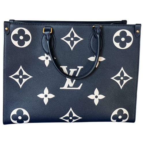 Louis Vuitton Onthego MM Empreinte Navy Cream