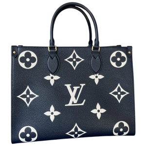 Louis Vuitton Onthego MM Empreinte Navy Cream