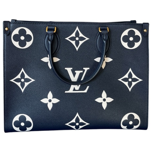 Louis Vuitton Onthego MM Empreinte Navy Creme