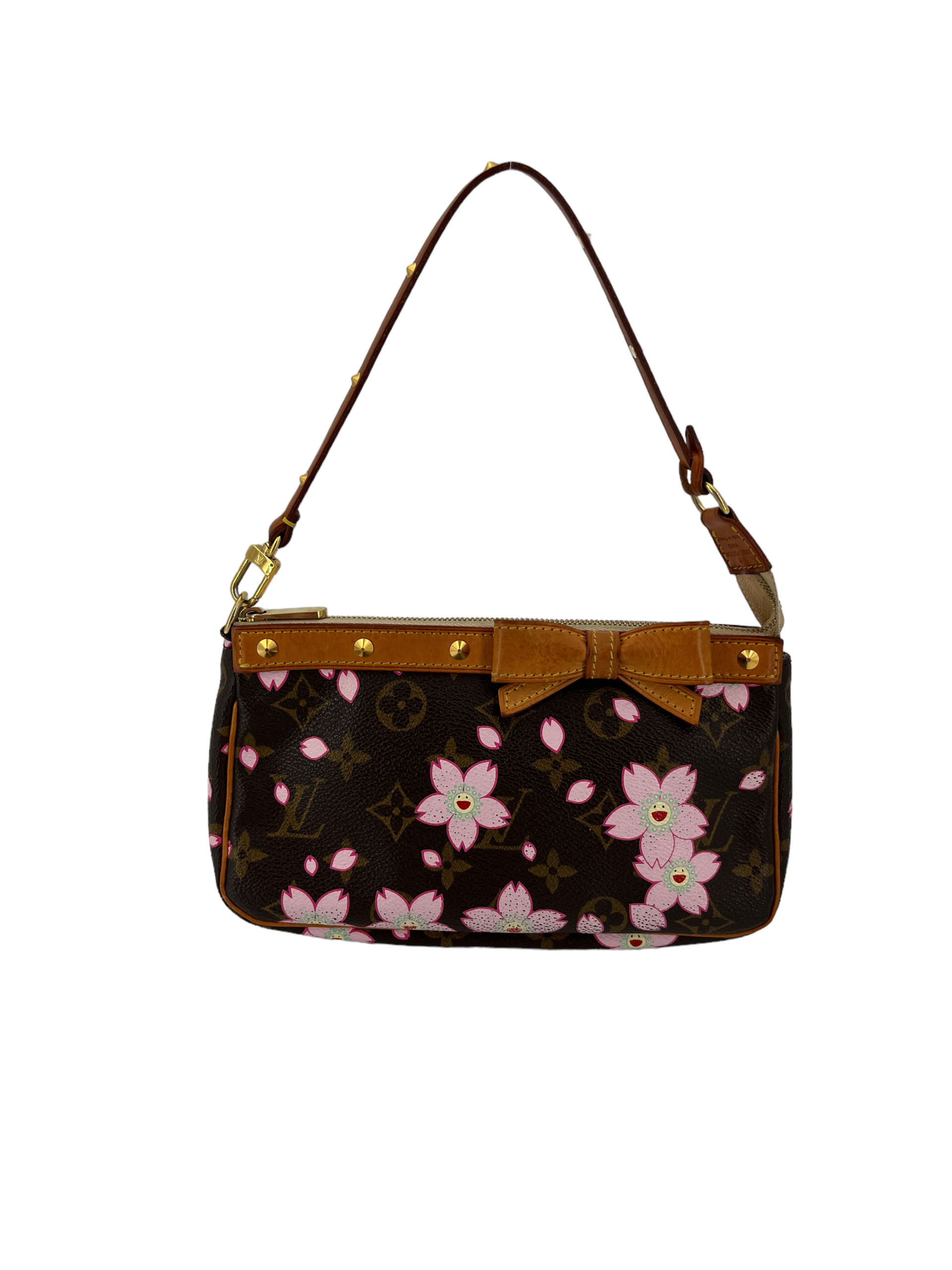 Louis Vuitton Pochette Accessories Murakami Cherry Blossom - I Love Handbags