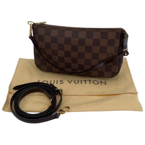 Louis Vuitton Pochette Accessoires Damier Ebene mit Schulterriemen