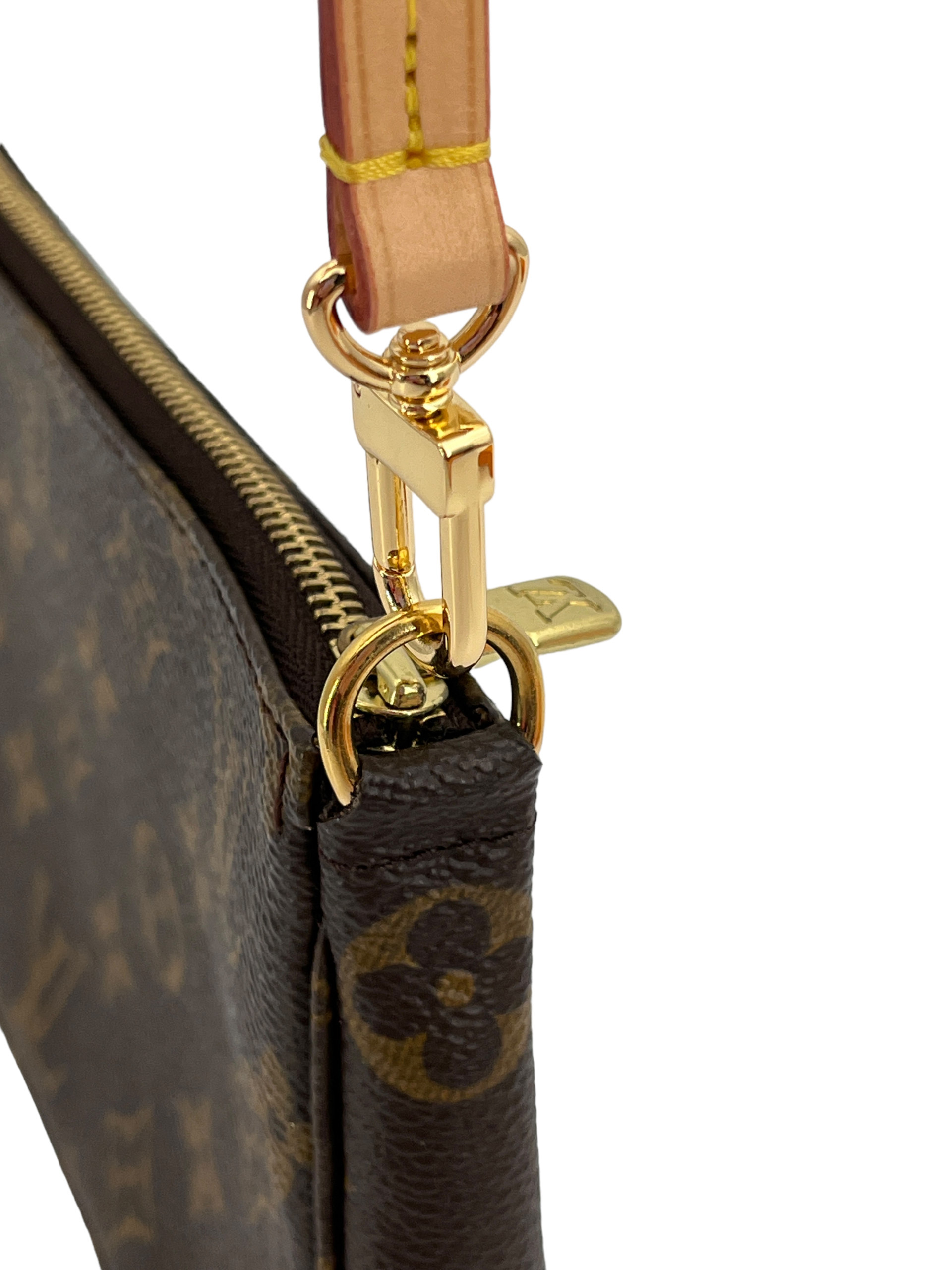 1cm Vachetta Leather Crossbody Strap for Small Bags Pochette 