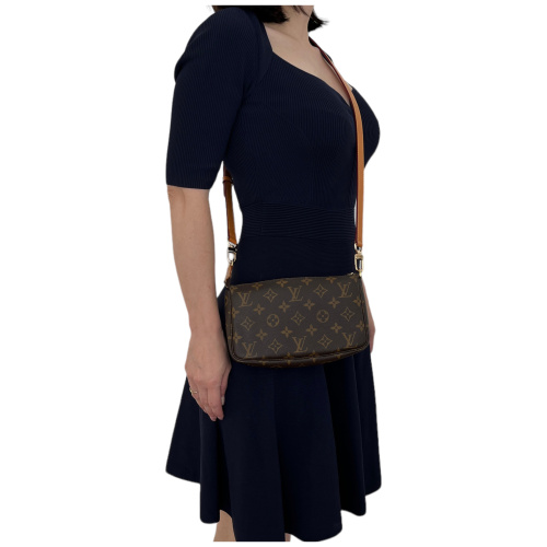 Louis Vuitton Eva Pochette Bag Monogram Canvas GHW