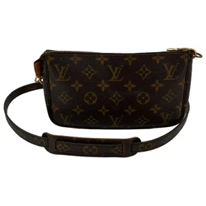 Louis Vuitton Pochette Accessories Monogram Canvas with Shoulder Strap