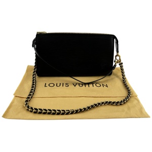 Louis Vuitton Pochette Accessoires Epi Schwarz