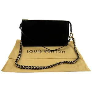 Louis Vuitton Pochette Accessories Epi Black