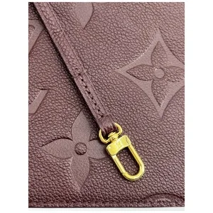 Louis Vuitton Neverfull Pochette Empreinte Wine