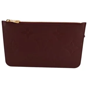 Louis Vuitton Neverfull Pochette Empreinte Wine