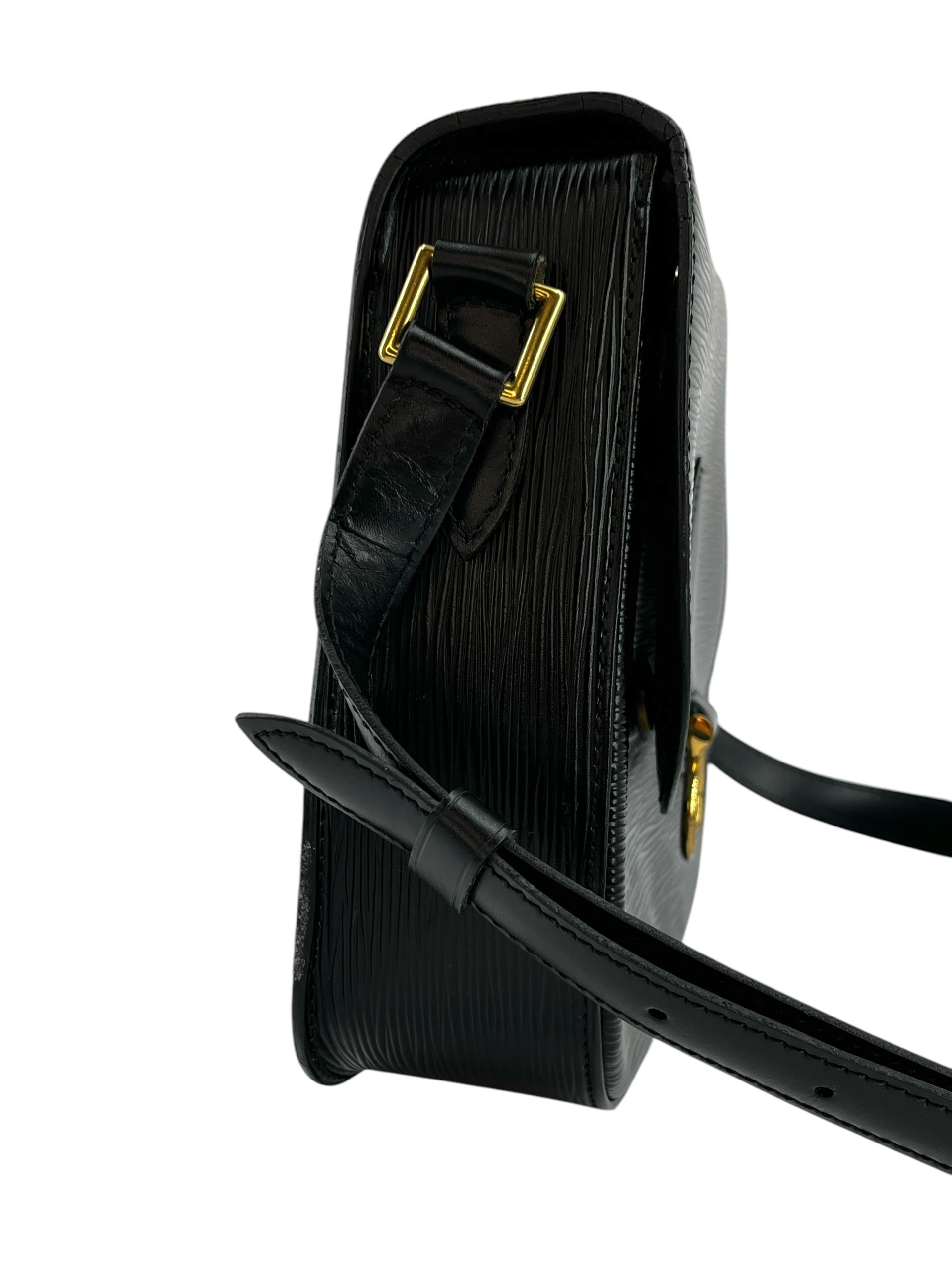 美✨Louis Vuitton Épi serviette ビジネスバッグ 黒 LOUIS VUITTON ルイヴィトン エピ セルヴィエット コンセイエ