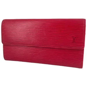 Louis Vuitton Sarah Epi Rot Geldbörse
