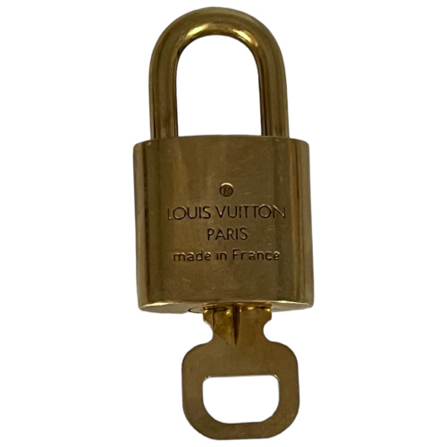 Louis Vuitton Padlock & 2 Keys Silver Bag Charm Num 310