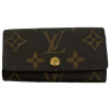 Louis Vuitton 4 Key Holder Monogram Canvas Small Leather Goods Black Week 17