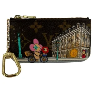 Louis Vuitton Key Pouch Xmas Paris Monogram Canvas