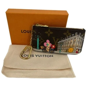 Louis Vuitton Key Pouch Xmas Paris Monogram Canvas