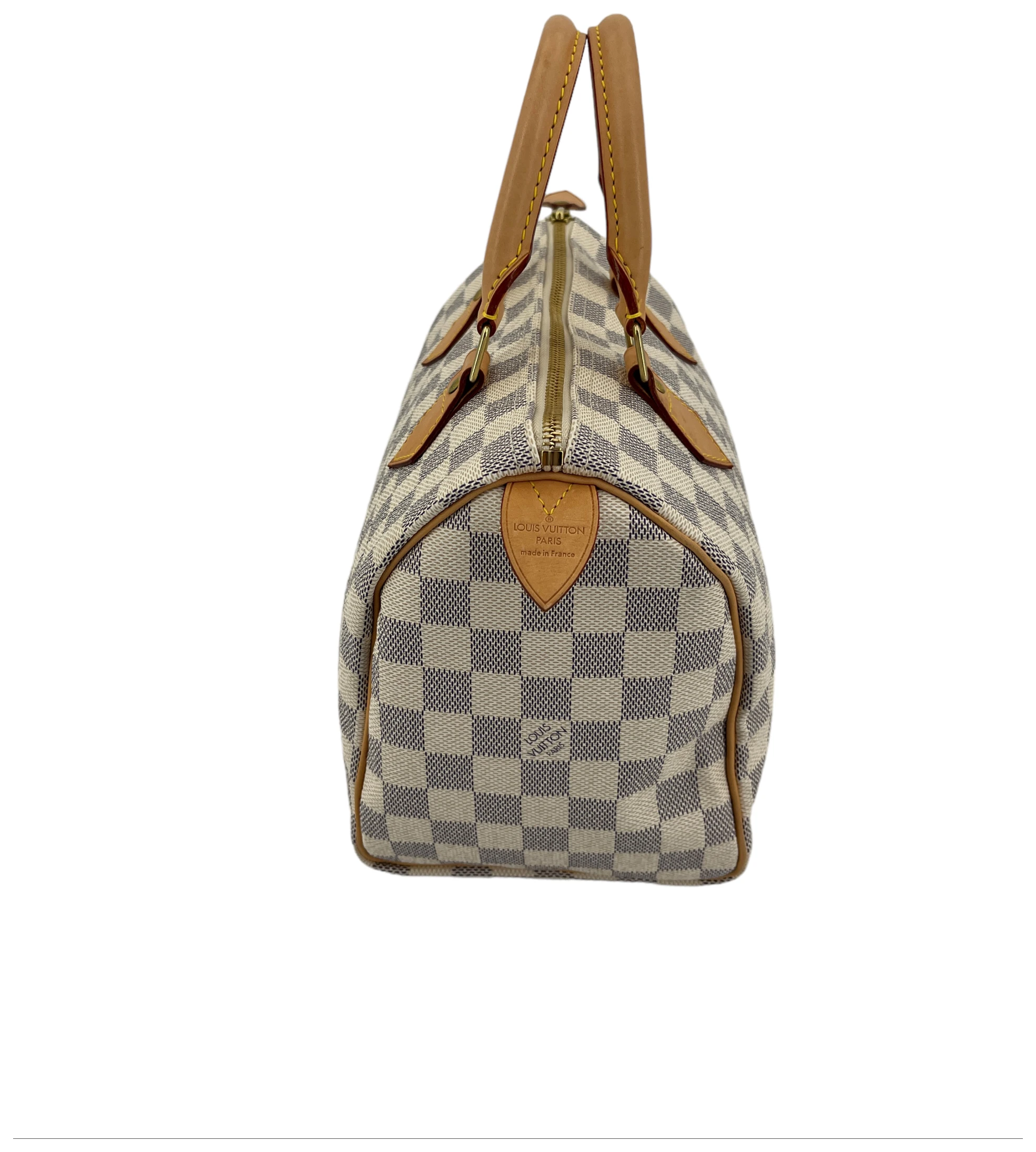 NEW! Genuine Louis Vuitton Damier Azur Canvas N41371 SPEEDY 25 –  VALLEYSPORTING