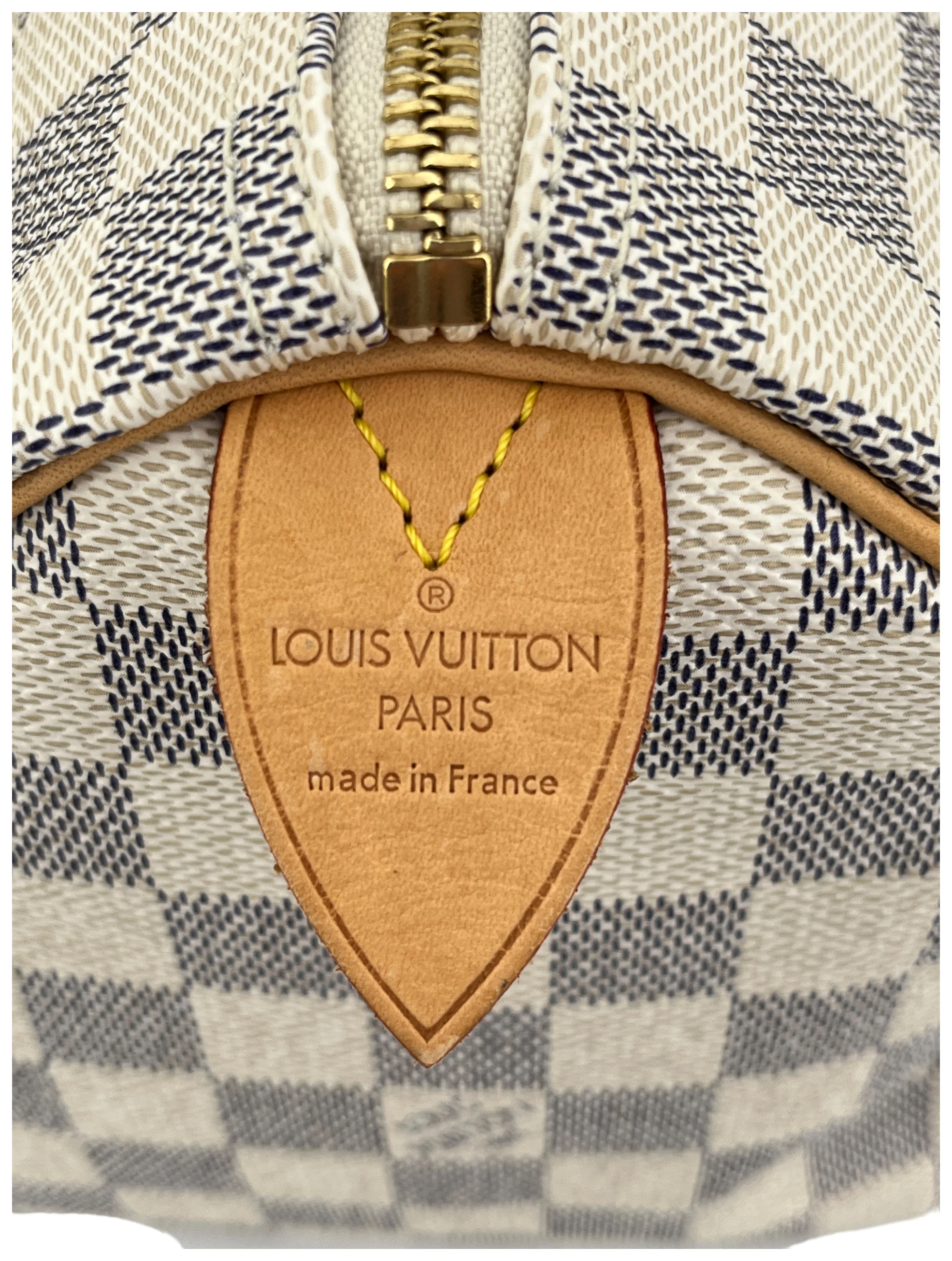 NEW! Genuine Louis Vuitton Damier Azur Canvas N41371 SPEEDY 25