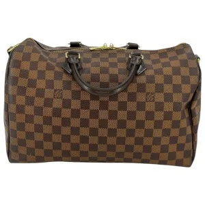 Louis Vuitton Speedy 35 Bandouliere Damier Ebene