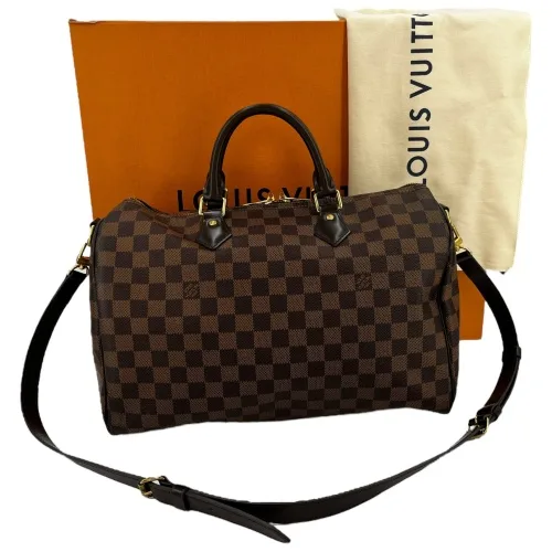 Louis Vuitton Speedy 35 Bandouliere Damier Ebene