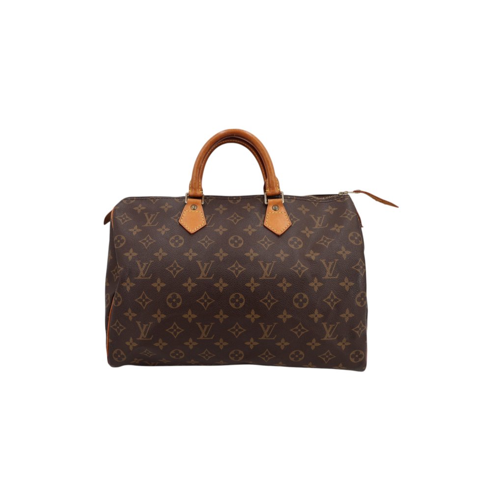 Louis Vuitton Speedy 35 Monogram Canvas Carrier bags Louis Vuitton