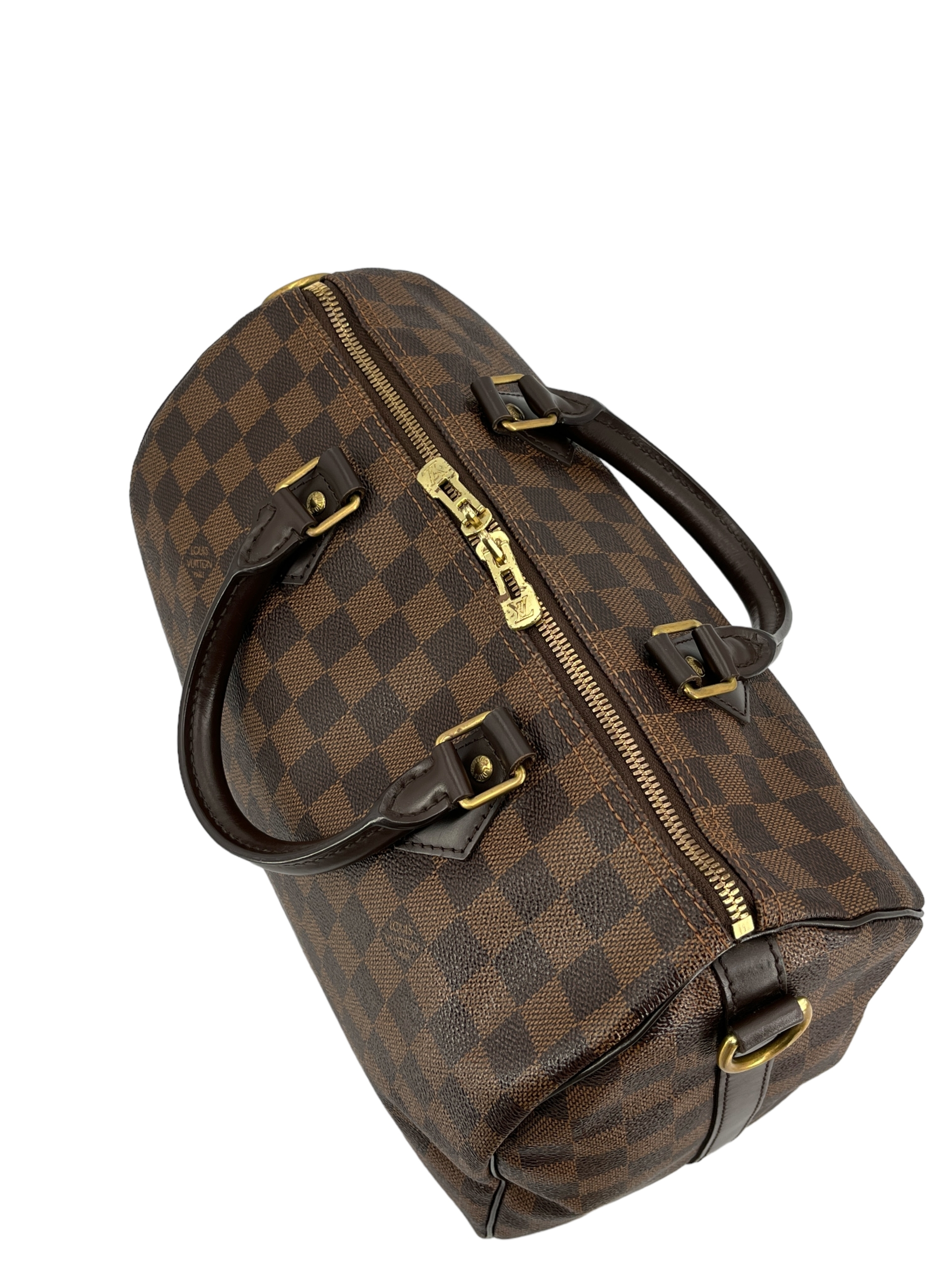 Louis Vuitton Speedy 30 Bandouliere Damier Ebene - I Love Handbags