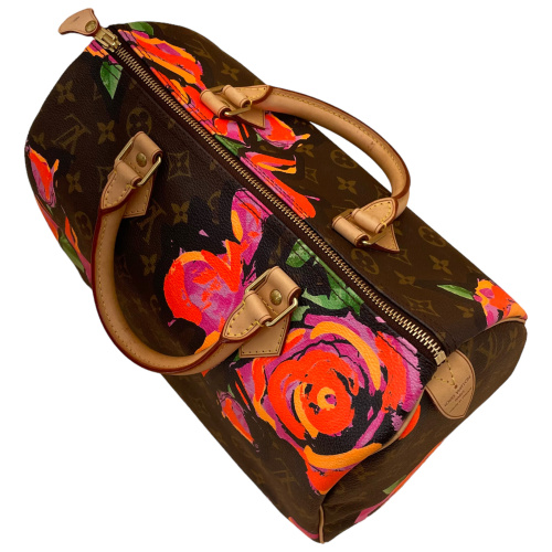 Louis Vuitton Speedy 30 Stephen Sprouse Roses I Love Handbags