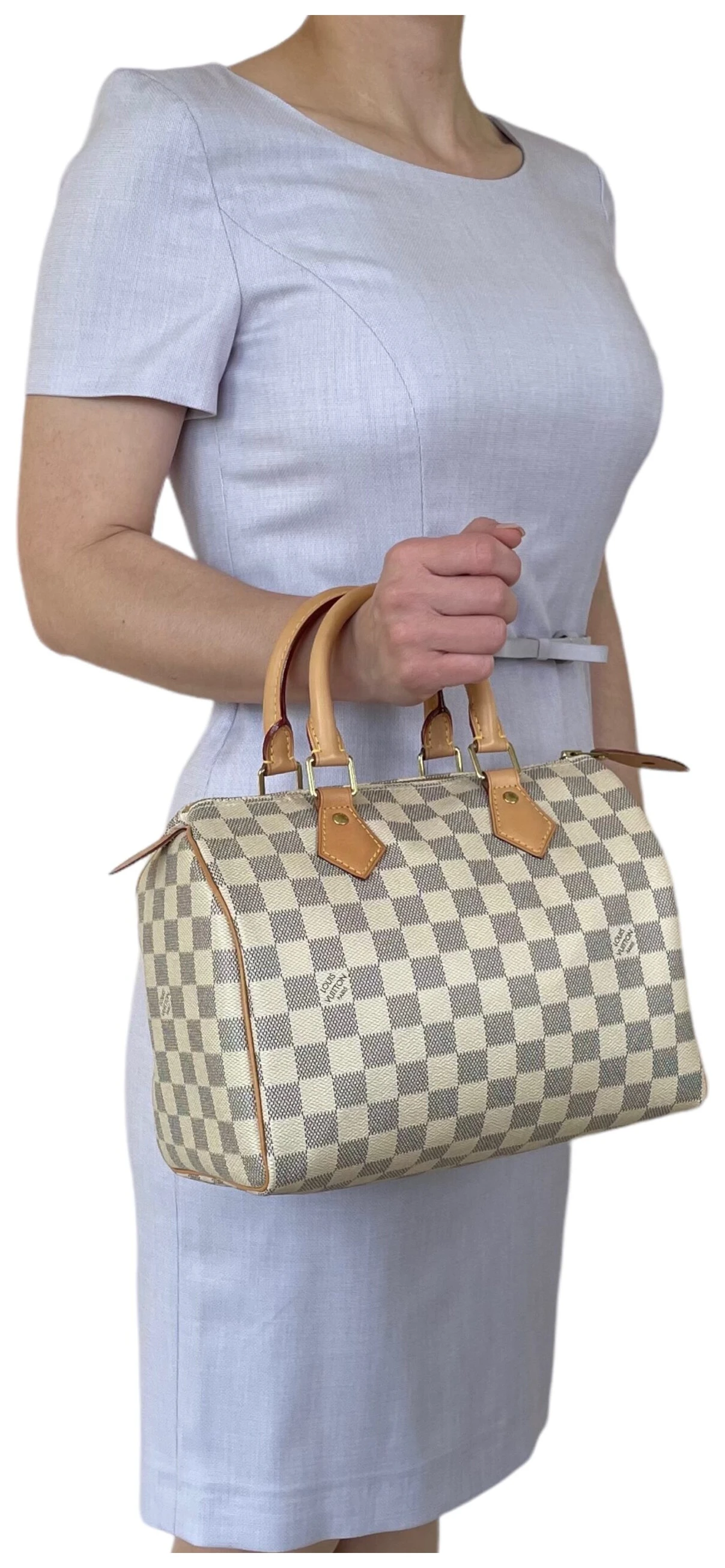 Louis Vuitton Speedy 25 Damier Azur - I Love Handbags