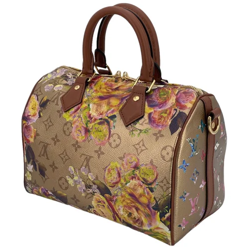 Louis Vuitton Speedy 25 Bandouliere Garden Gold