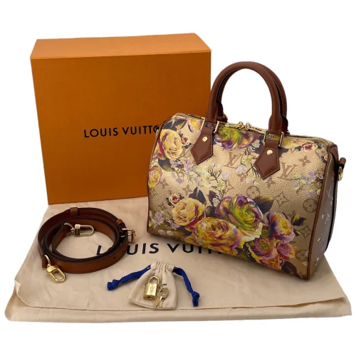 Louis Vuitton Speedy 25 Bandouliere Garden Gold