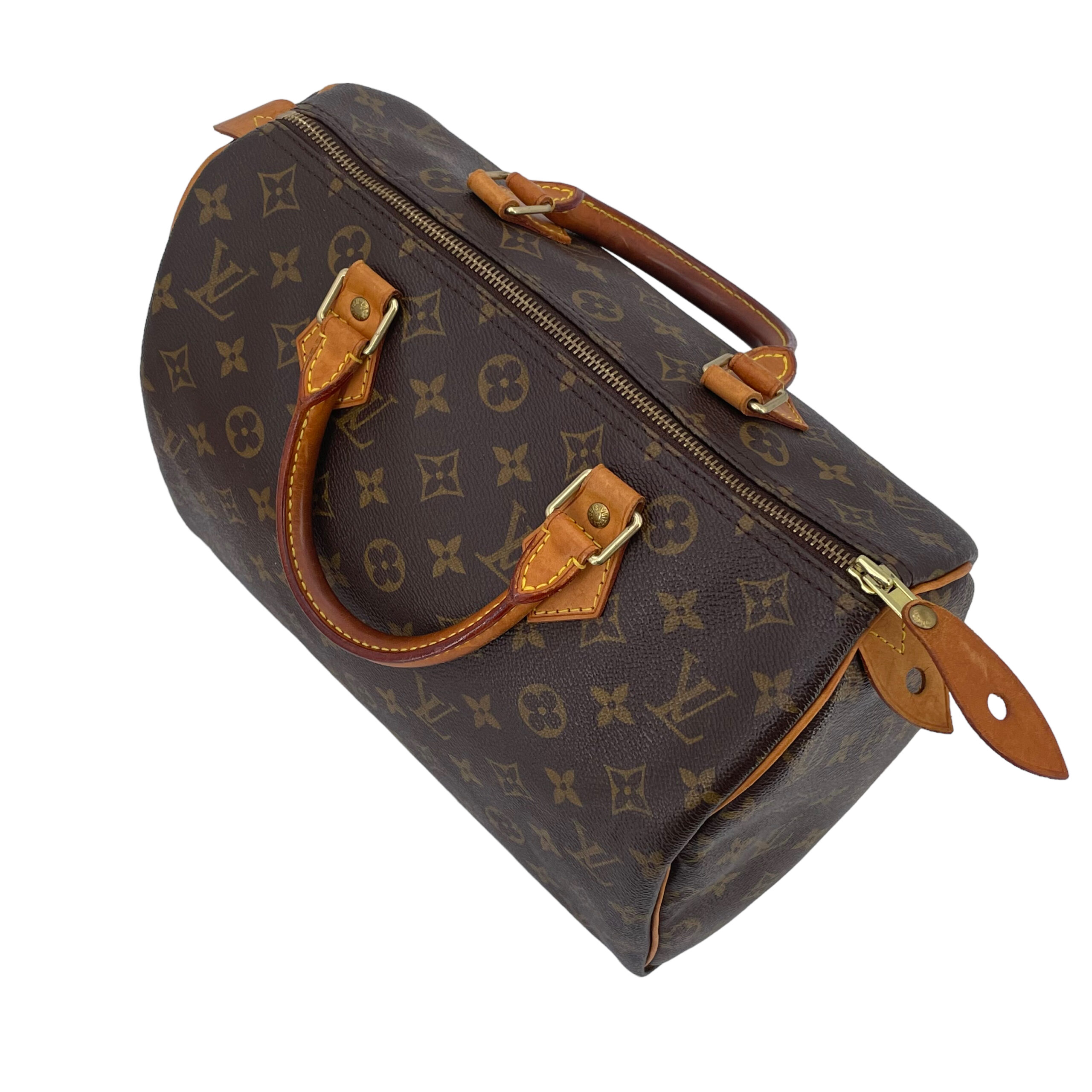 Louis Vuitton LV speedy 30 NEW Brown Leather ref.237536 - Joli Closet