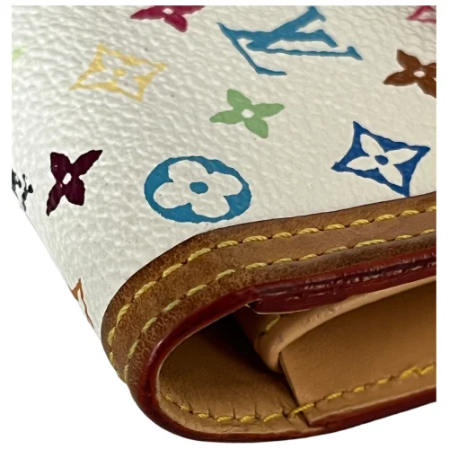 Louis Vuitton Long Tresor Murakami Multicolor White Wallet