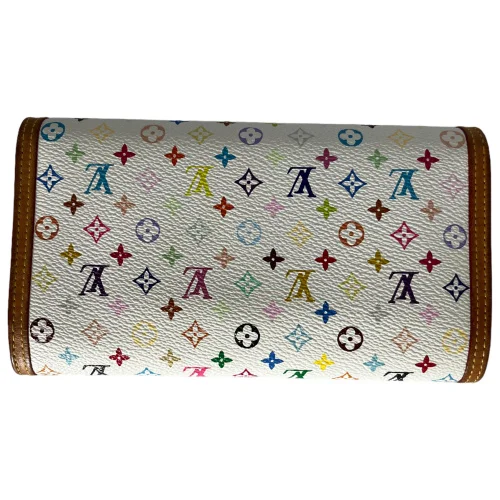 Louis Vuitton Long Tresor Murakami Multicolor White Wallet